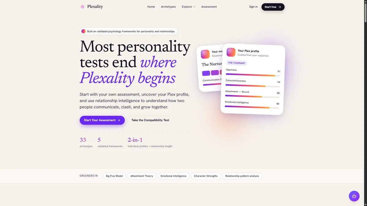 Plexality website